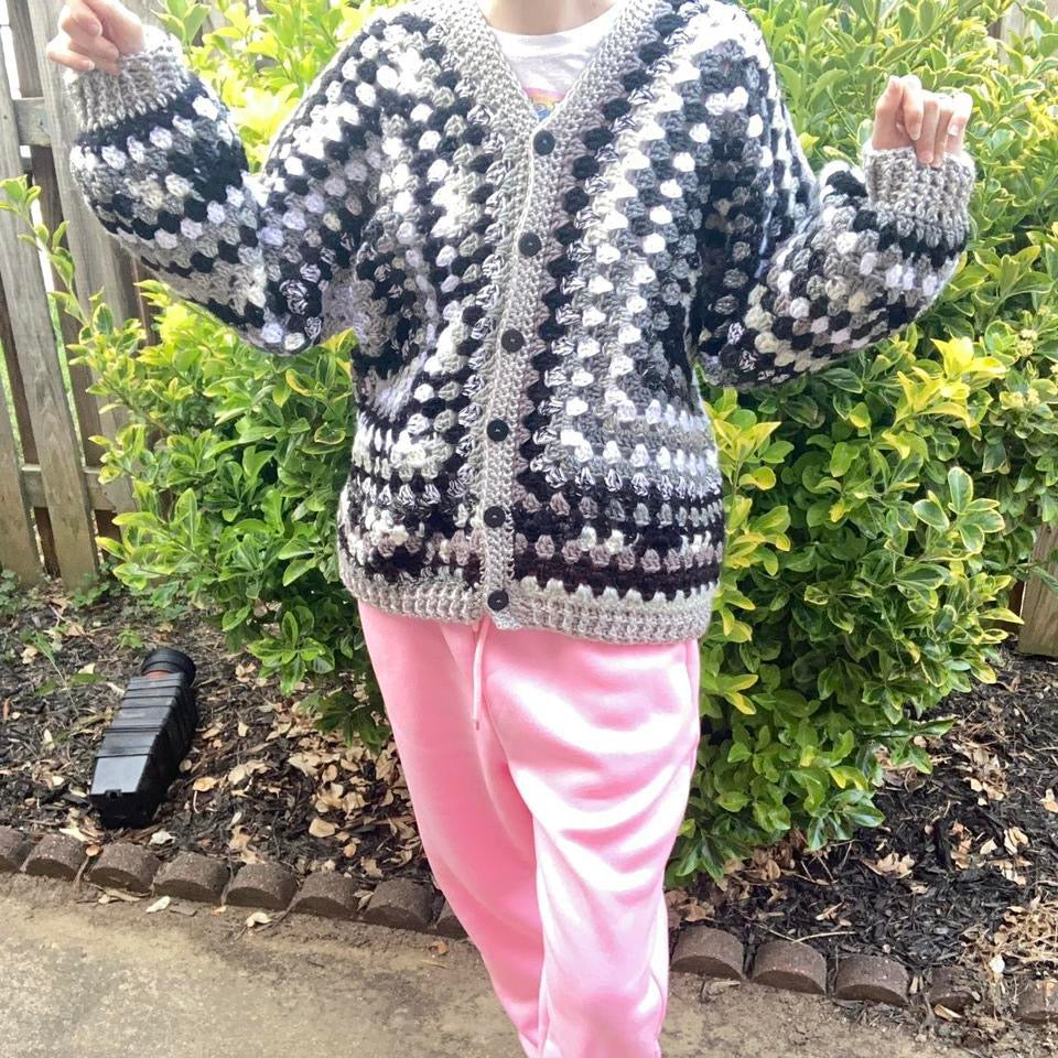 Black and White Cardigan