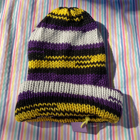 Nonbinary Pride beanie