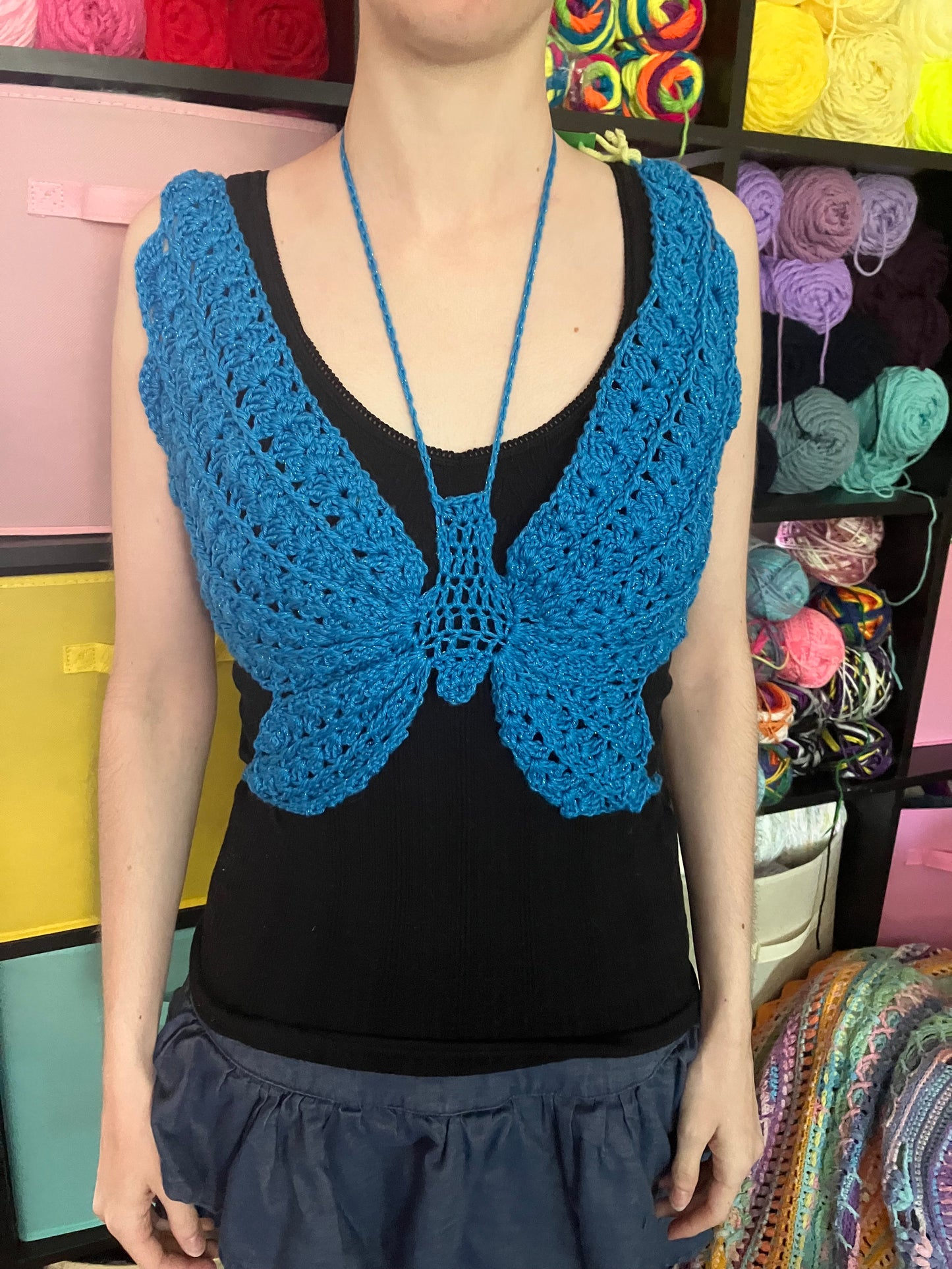 Sparkly butterfly top
