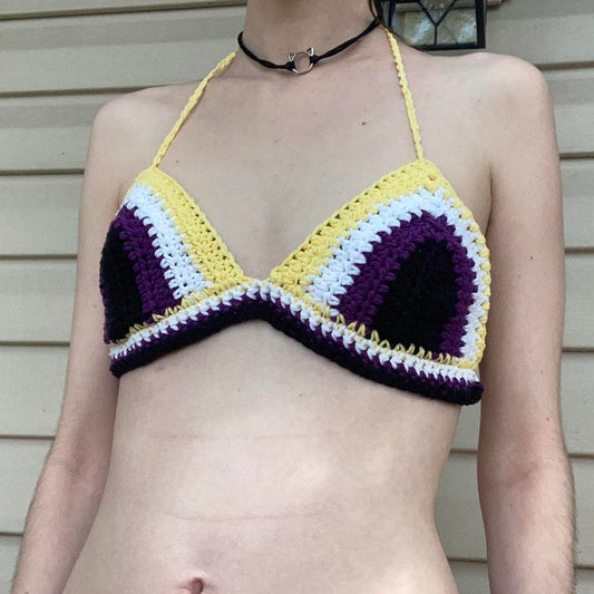 Nonbinary pride bralette