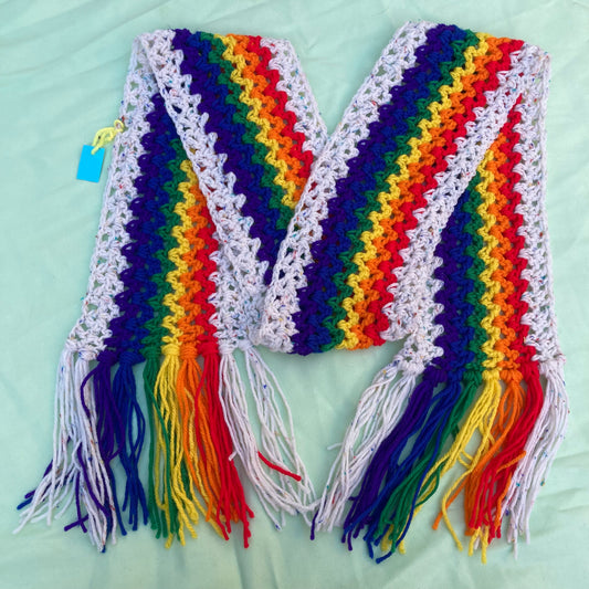 Gay pride scarf
